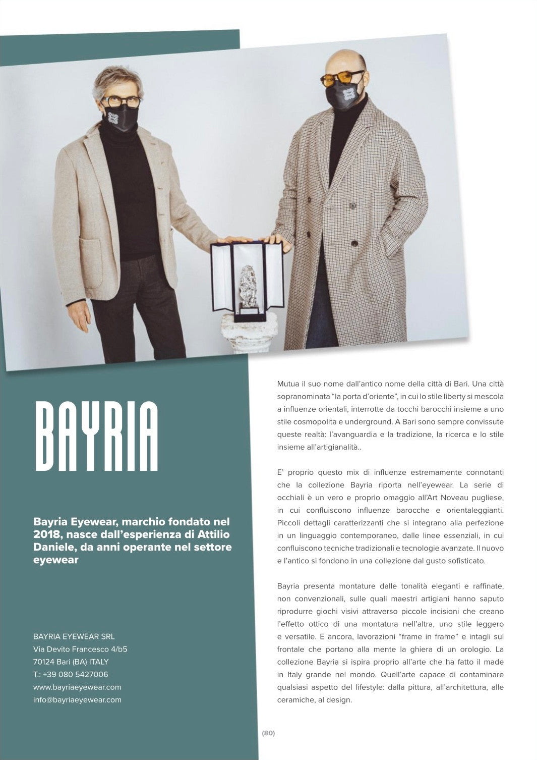 Blink Magazine: Bayria Eyewear