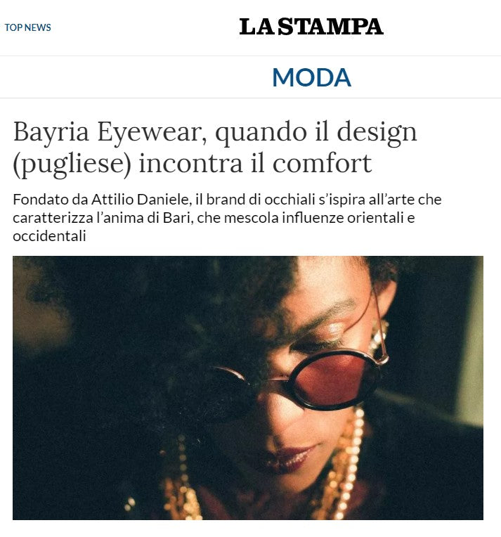 Bayria Eyewear, quando il design (pugliese) incontra il comfort