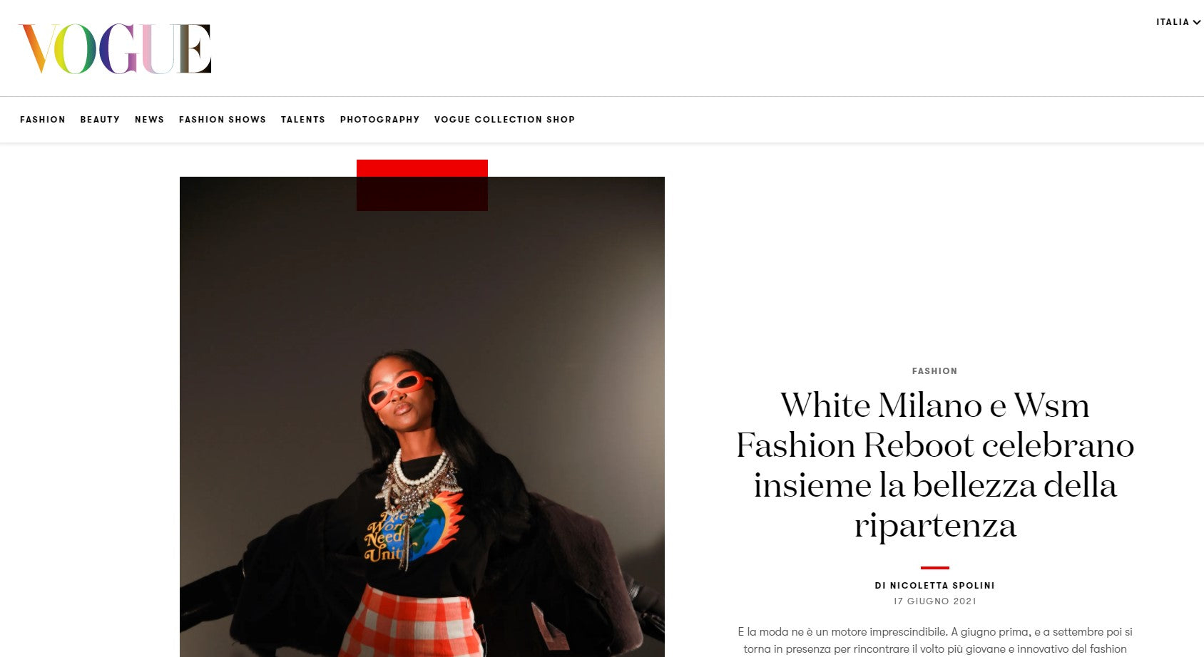 White Milano e Wsm Fashion Reboot celebrano insieme la bellezza della ripartenza