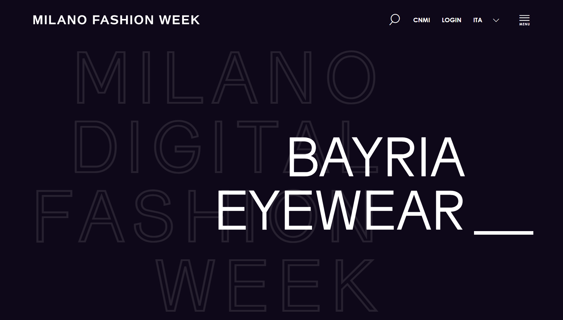 Milano Digital Fashion Week: BAYRIA EYEWEAR